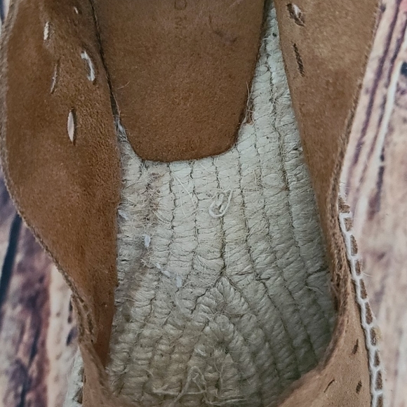 ZARA , leather platform espadrilles - Picture 7 of 8